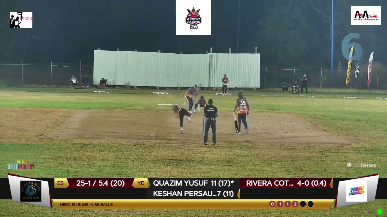 Match 19 Highlights - Eccles All Stars vs Youth & Experience - A&A T20 Champion of Champions 2026
