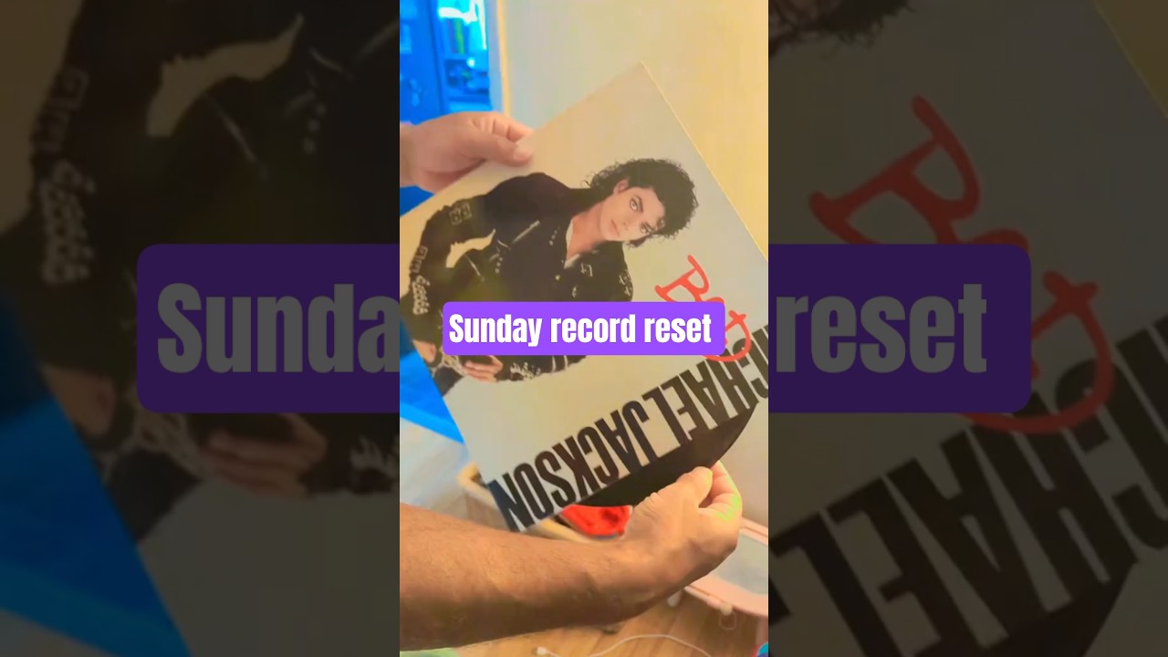 Sunday record reset #vinyl #vinyloftoday #michaeljackson #music