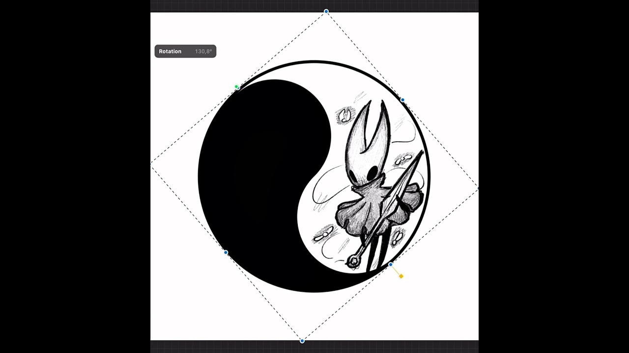 Yin Yang trend x Hollow Knight! #art #animation #silksong #hollowknight #hornet #animationmeme