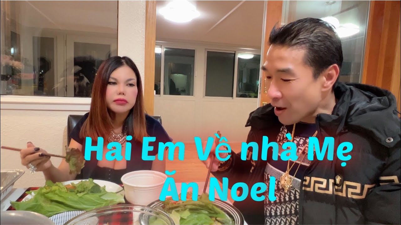 THIỆN VÀ GIA HÂN ĂN NOEL CÙNG GIA ĐÌNH BÁNH XÈO CHO NGÀY NOEL.