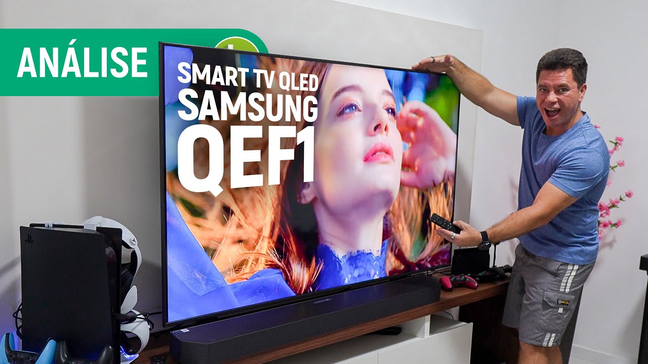 SAMSUNG QEF1: SMART TV QLED tem TELA 4K com CERTIFICAÇÃO PANTONE | Análise / Review