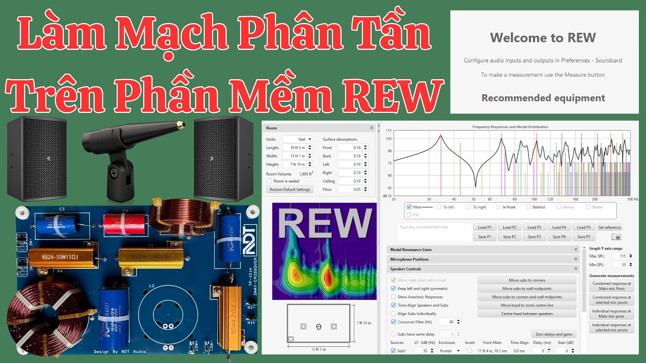 Cách Làm Mạch Phân Tần Loa Trên Phần Mềm REW và XSim 16/04/2025