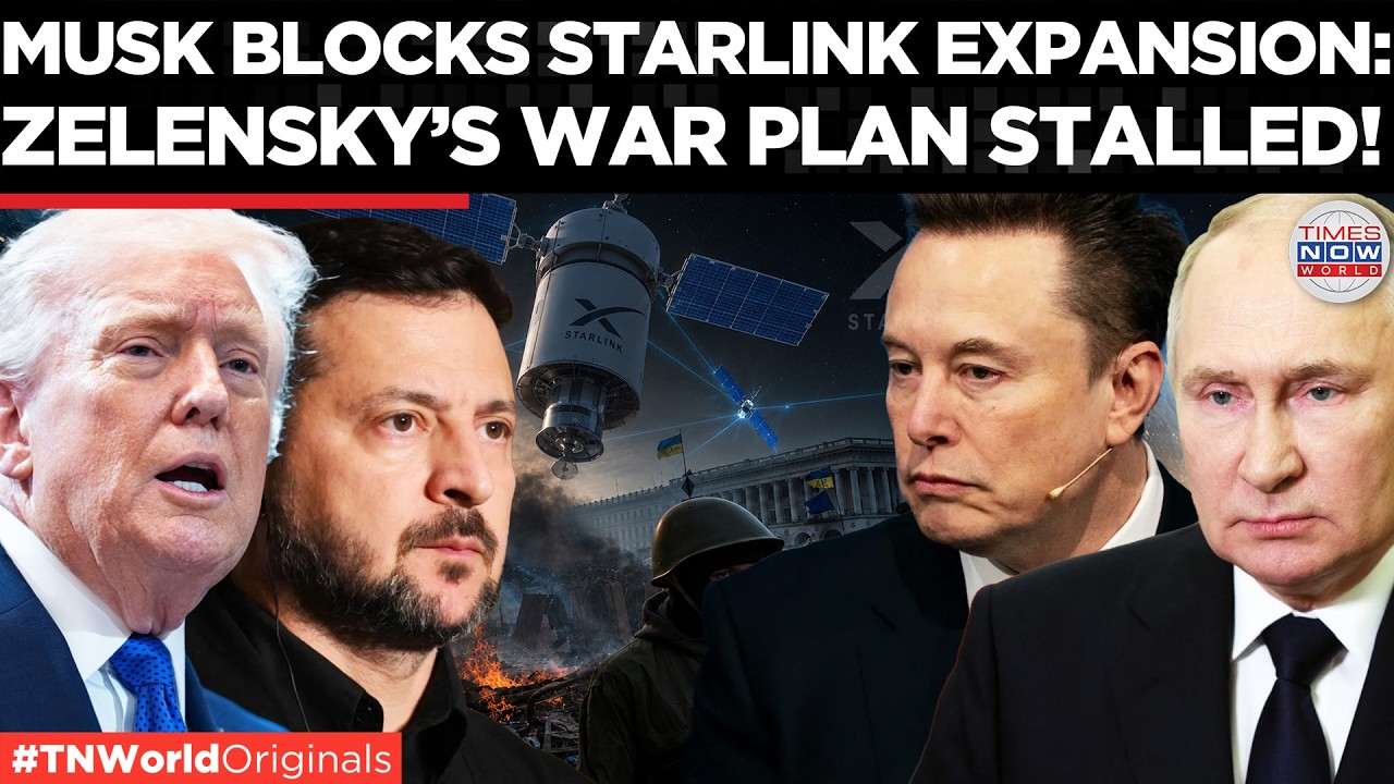 RUSSIA VS UKRAINE: Elon Musk Refuses Ukraine Starlink Expansion After Zelensky Asks Trump for Help!
