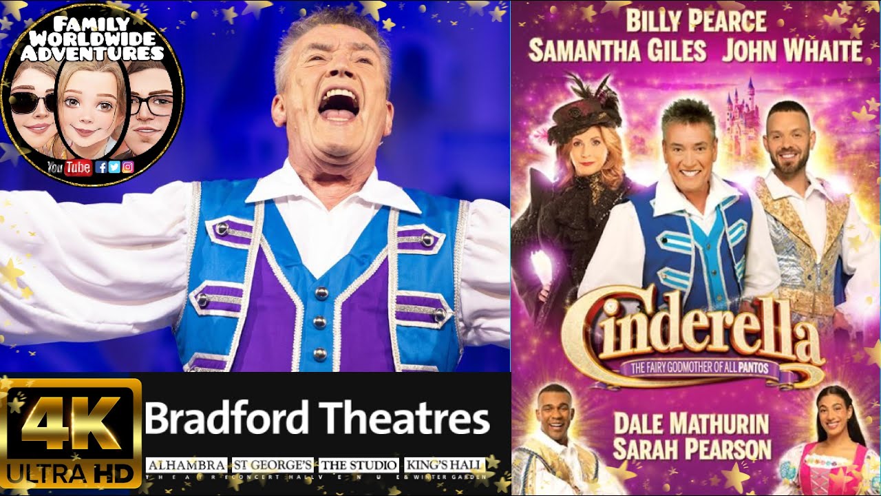 Bradford Alhambra Theatre Pantomime Cinderella vlog review 2023