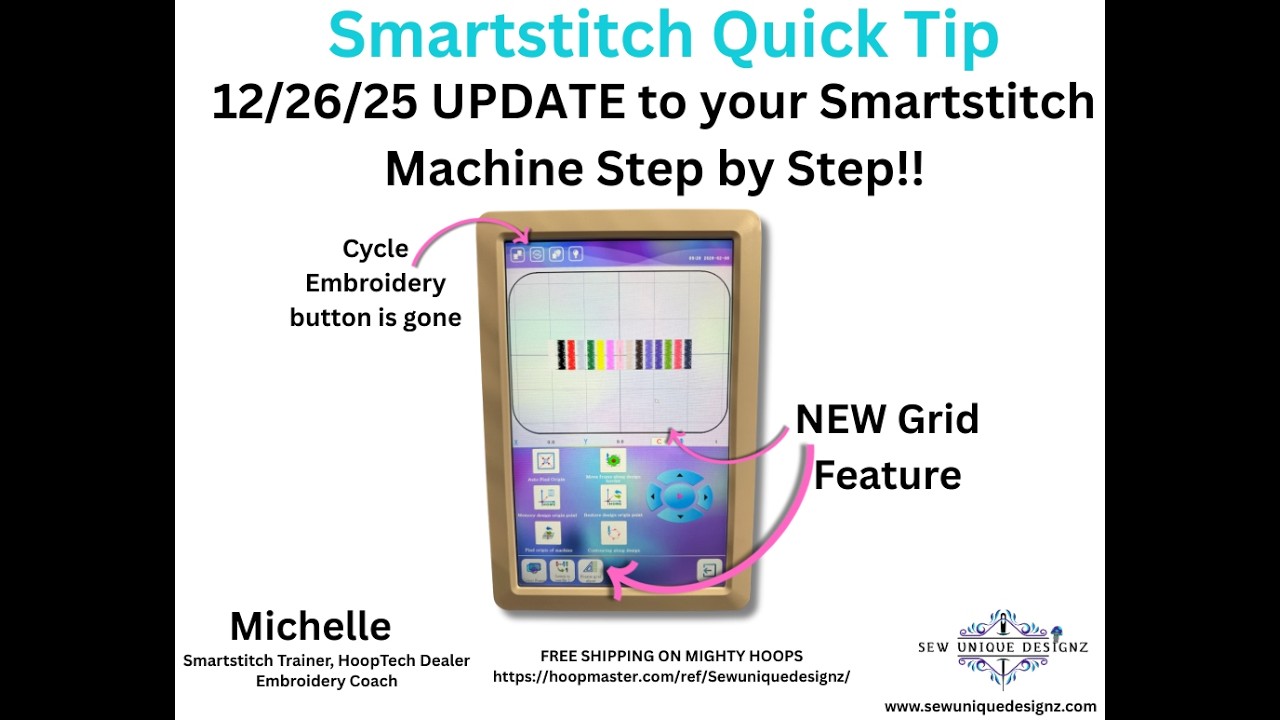 Smartsttich 12/30/25 System Update Step by Step Tutorial - New Grid Feature, NO cycle mode button!