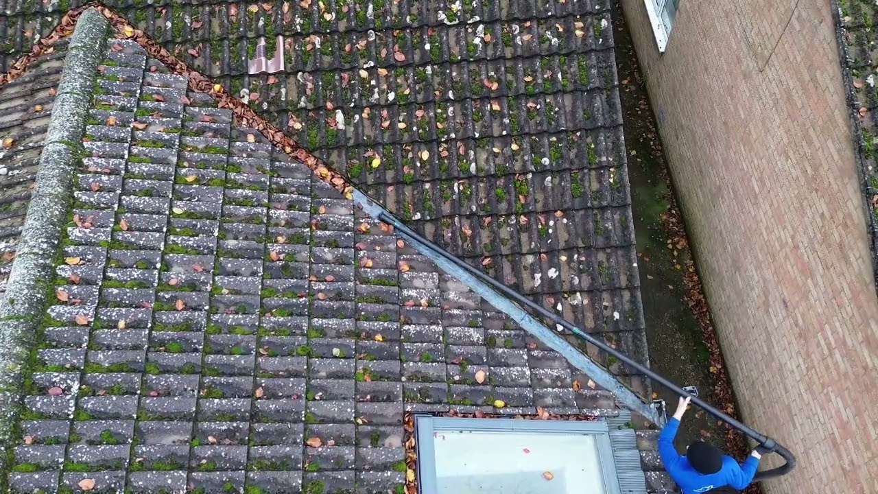 Gutter cleaning season! A very satisfying gutter valley clean