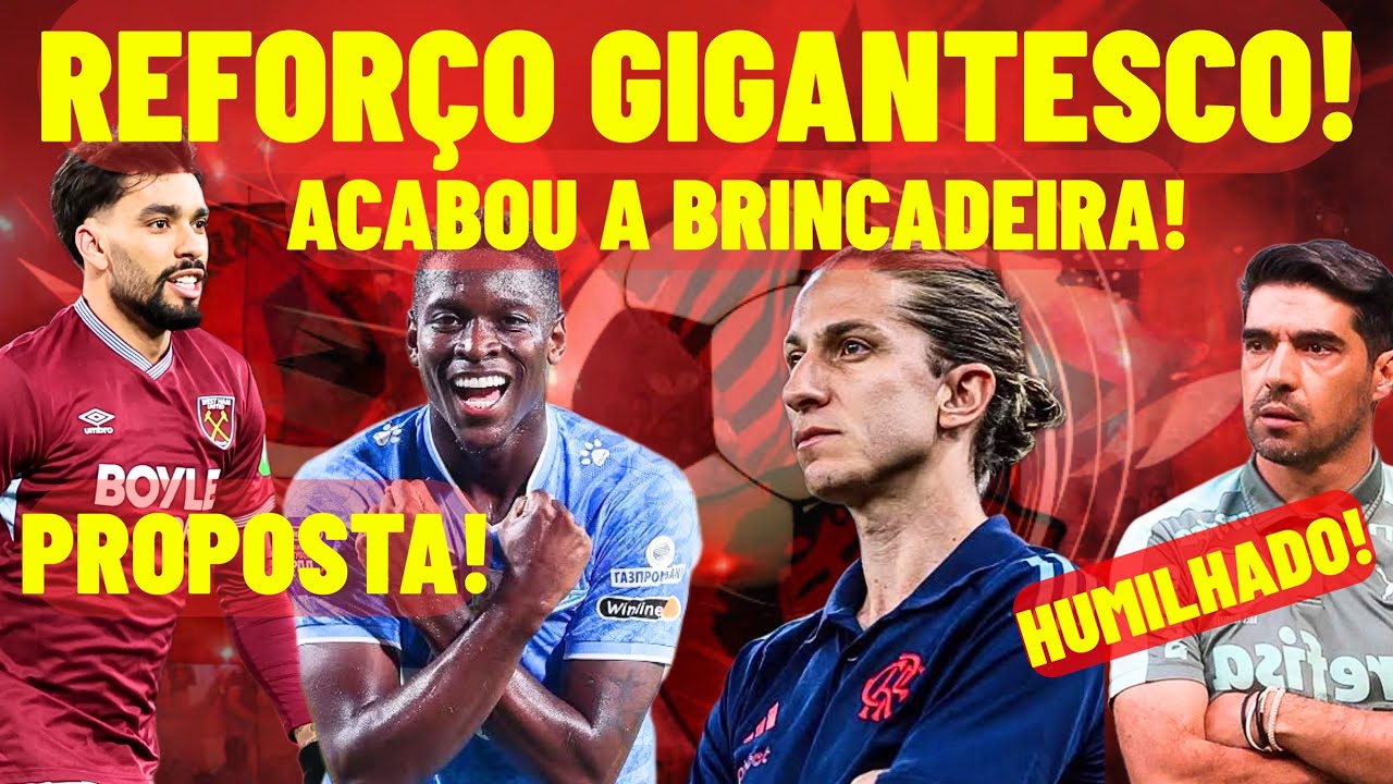 REFORÇO GIGANTESCO E FLAMENGO SONDA! NOVIDADES SOBRE PAQUETÁ! ACABOU A BRINCADEIRA!  FOI HUMILHADO!