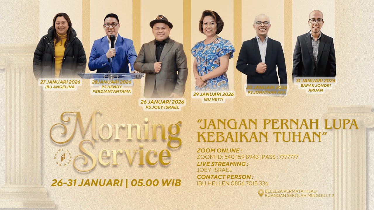 SESI 2 - IBU ANGELINA | 27 JANUARI 2026 | “JANGAN PERNAH LUPAKAN KEBAIKAN TUHAN”