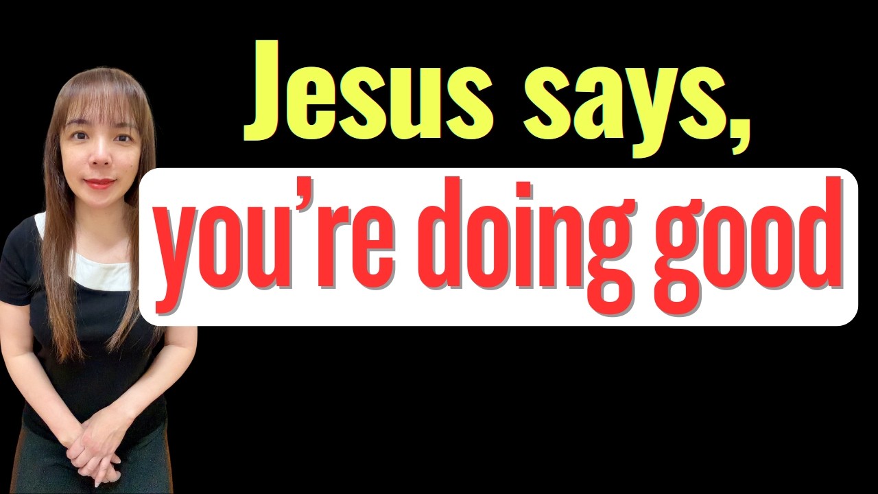 Jesus says, YOU ARE DOING GOOD, even though~~. #propheticword #jesus #wordofgod