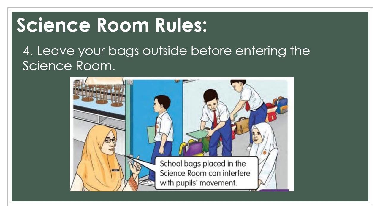 SCIENCE YEAR 2 Unit 2: SCIENCE ROOM RULES