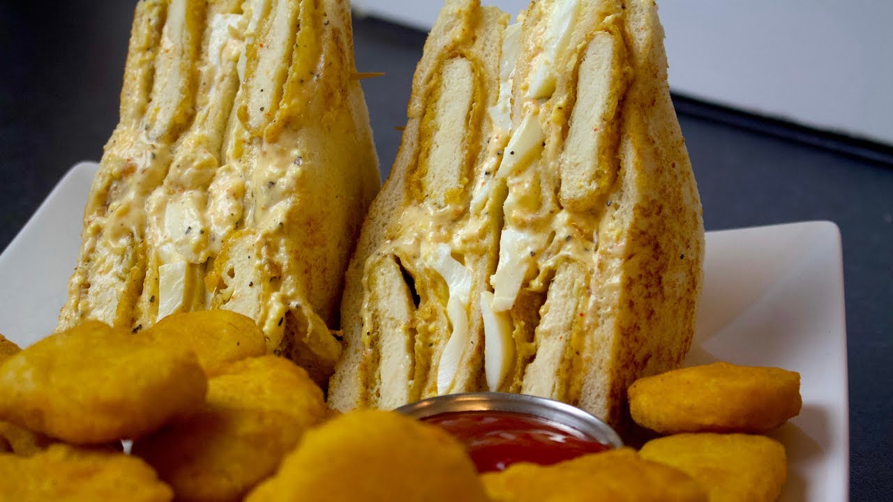 Eggs Nuggets Sandwich || Egg Sandwich || Chicken Nuggets || Club Sandwich in Urdu - Hindi