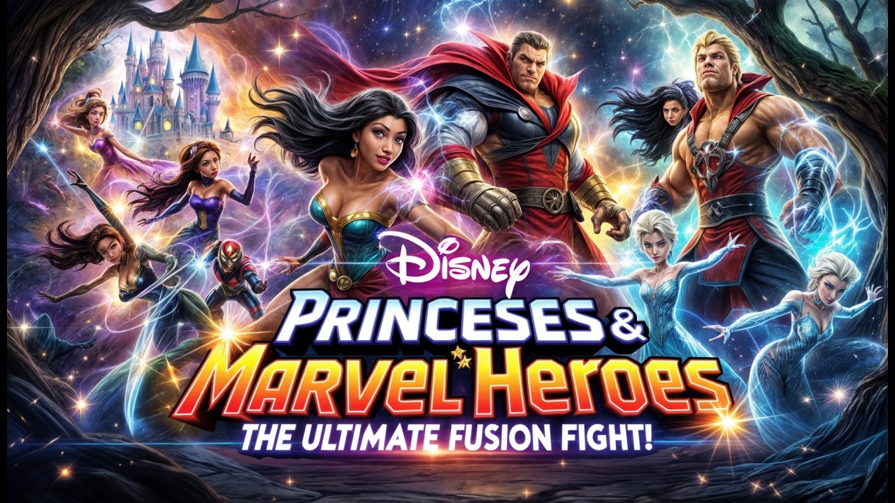 Disney Princesses Become MARVEL Superheroes