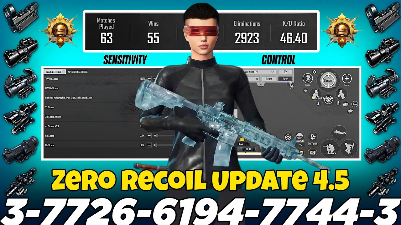 NEW UPDATE 4.5 CODE 🔥 PUBG MOBILE/BGMI SENSITIVITY SETTINGS 2026 | BEST SCOPE SENSITIVITY SETTINGS✅