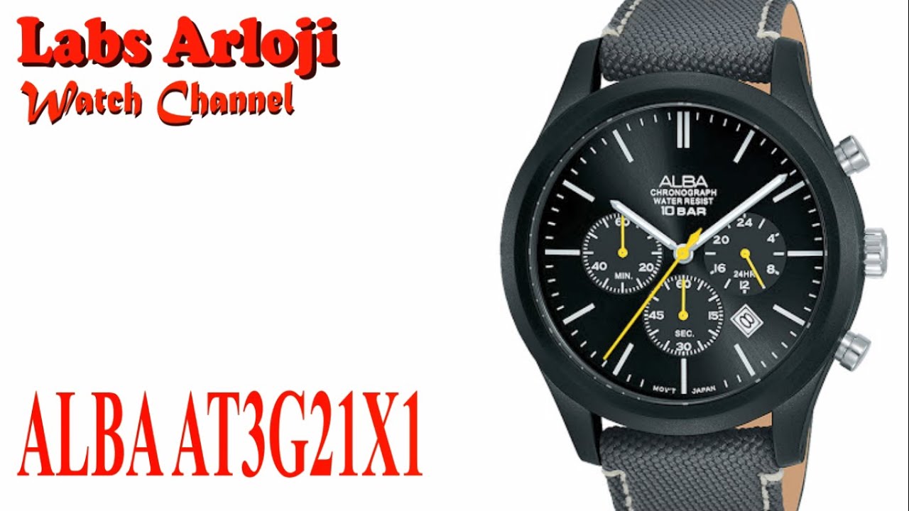 #UNBOXING Jam Tangan Pria Alba Chronograph Men AT3G21X1 AT3G21 Original