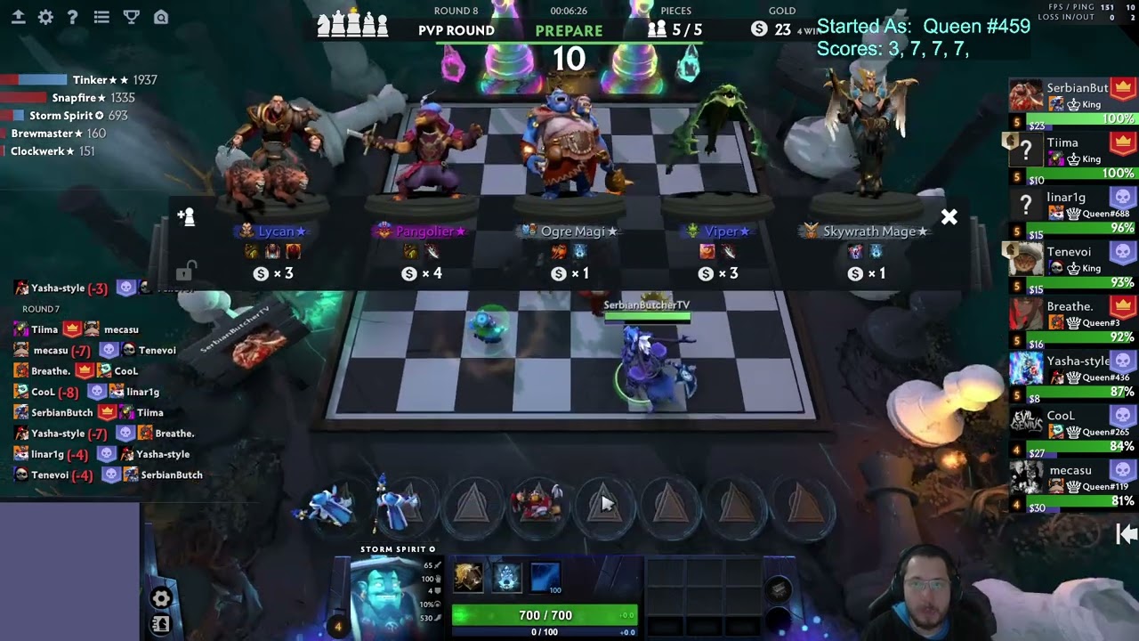 Storm T3 vs Storm T3! 53 Rounds! Dota Auto Chess! Season 35!