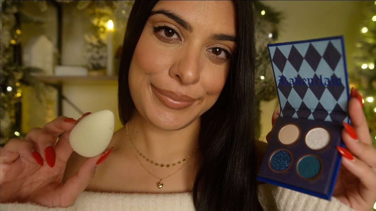 ASMR Doing Your Winter Makeup ❄️⛄