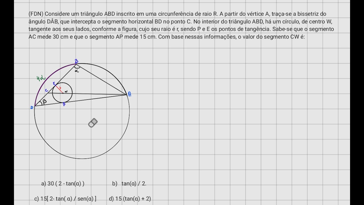 Considere um triangulo ABD