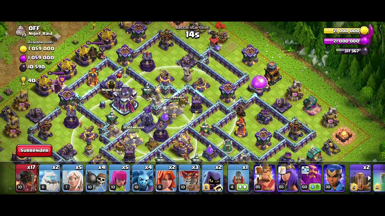 Max th15 takedown with th14 , easy 3 start strategy, fire ball + grandwarden walk @sumit007yt