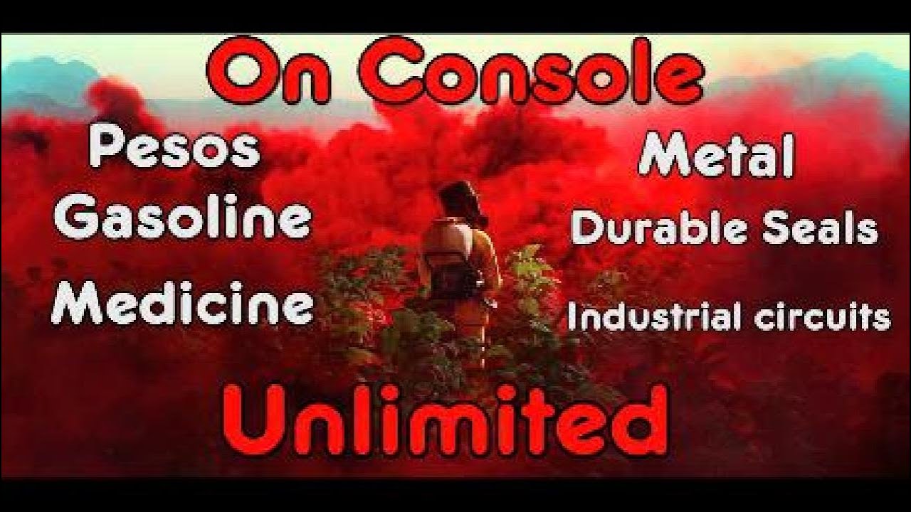 Far Cry 6 UNLIMITED Pesos, Medicine, Metal, Durable Seals, Industrial circuits, Gasoline and more