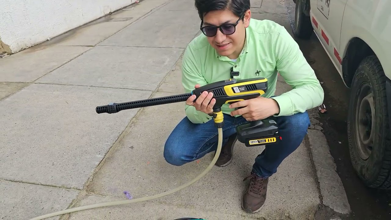 Como usar hidrolavadora Karcher KHB 6 - Maquitec