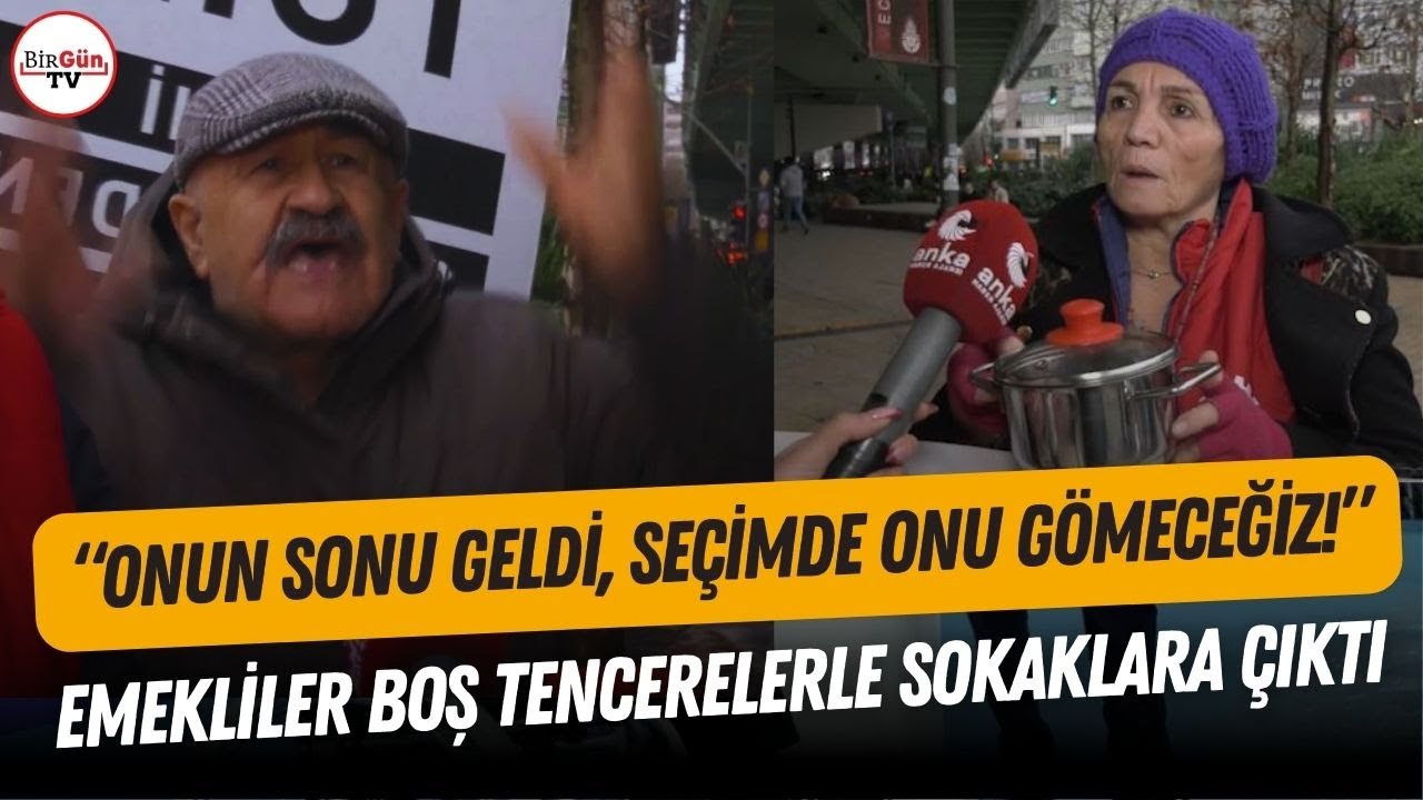 "ERDOĞAN'IN SONU GELDİ, ONU SEÇİMDE GÖMECEĞİZ!" | Boş tencereyle isyan eden emekliden sert mesaj!