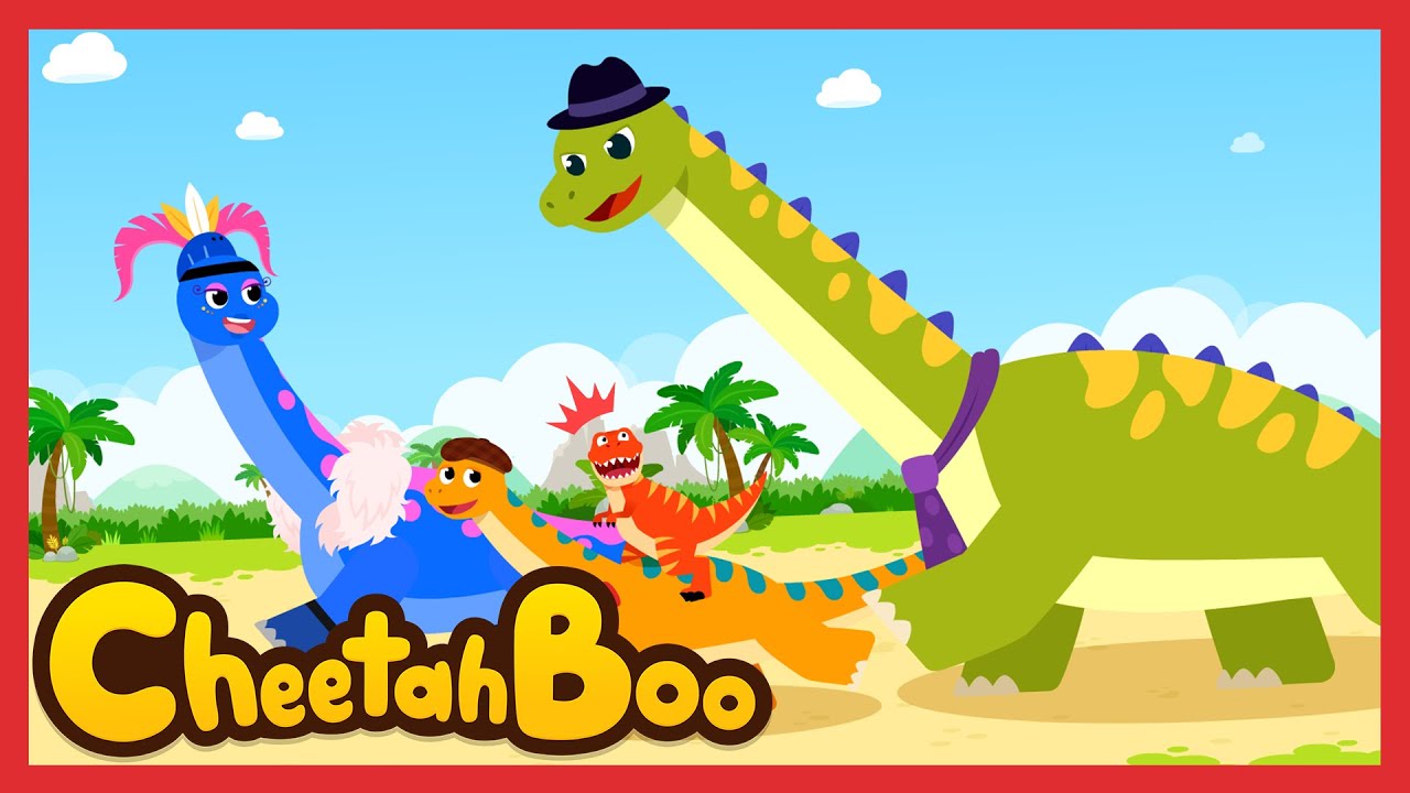 Look at us! We are the tallest dinosaurs! | Brachiosaurus | Nursery rhymes & Kids Song | #Cheetahboo