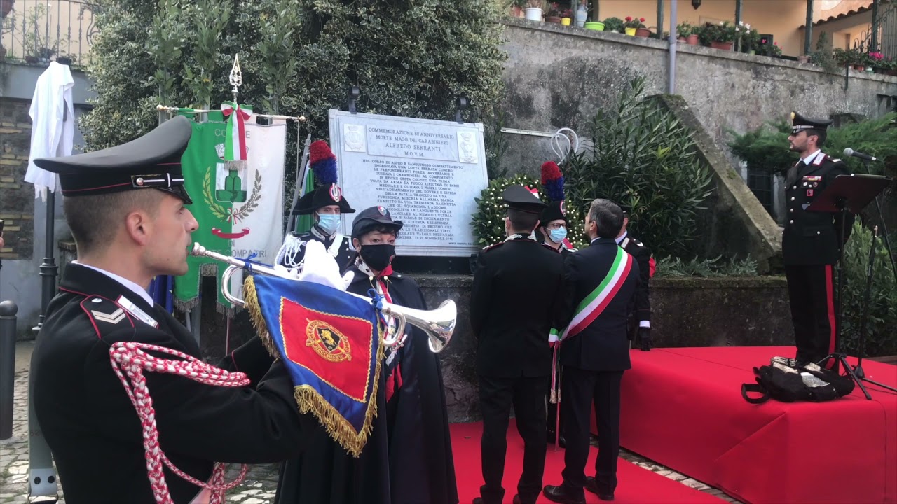 Monte Compatri 80esimo anniversario della morte del Magg. dei Carabinieri Alfredo Serranti
