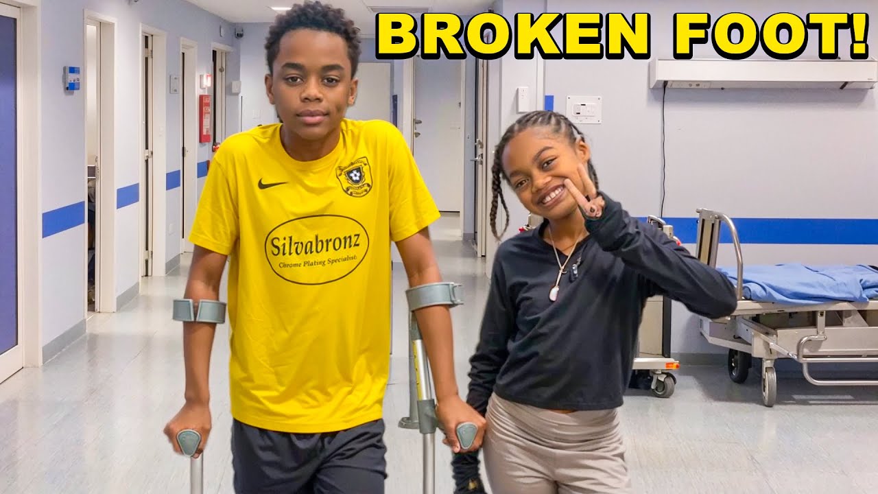 WE COULDN’T BELIEVE IT!! KHALIL BROKE HIS FOOT 😩