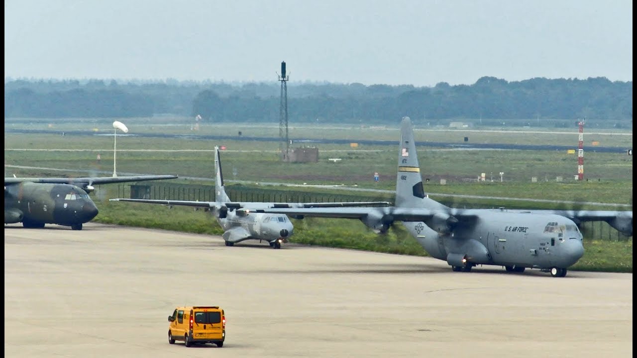 Market Garden 2017, MORNING DEPARTURES  C130, C295, Transall, at Eindhoven