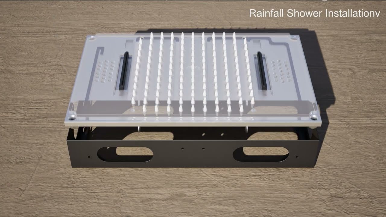 How to Install the EVERSTEIN SFS-1024: Thermostatic Rainfall Ceiling Mounted Shower System with LED