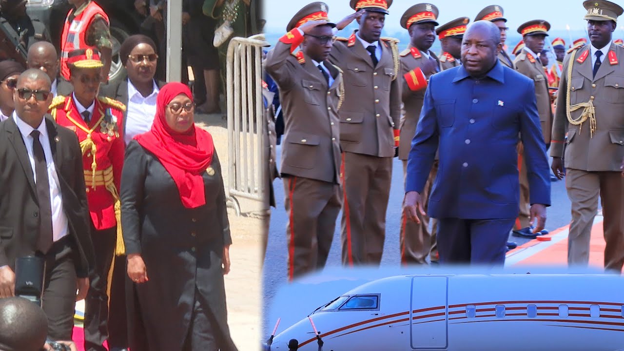 S.E Evariste Ndayishimiye araganutse avuye Tanzanie mu birori vyo Kwimika Samiya Suluhu