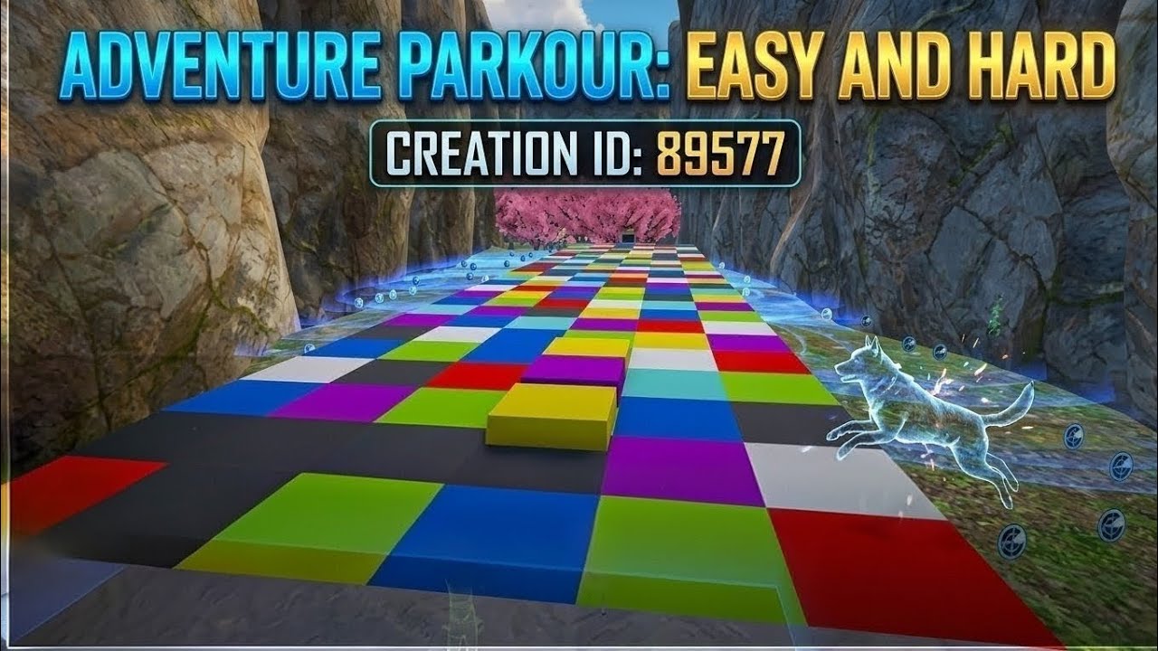 89577 wow map ✨ Adventure Parkour easy and hard #bgmi #pubg #bgmiparkour  #wowvideos #gaming 