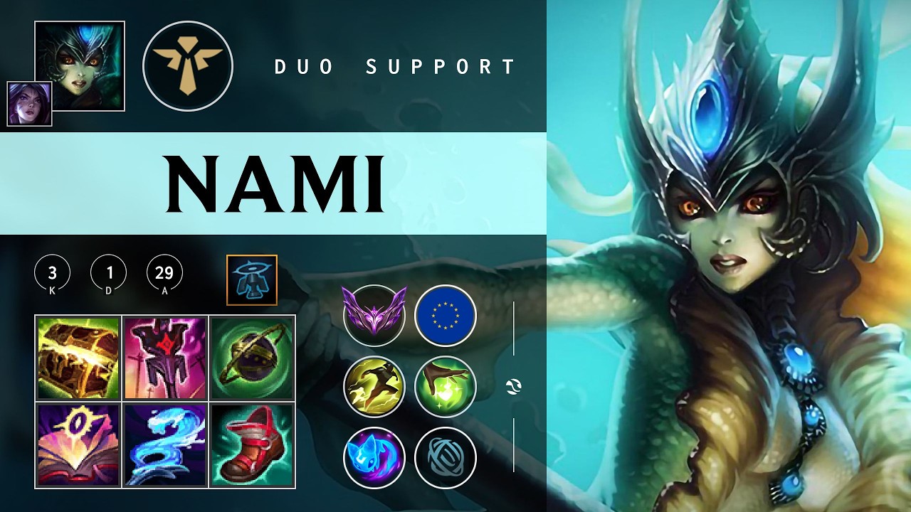 Nami Support vs Yuumi - EUNE Master Patch 26.07