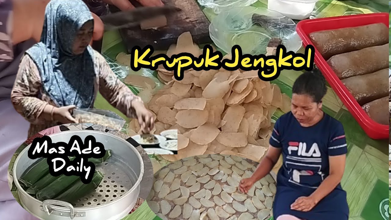 BUAT CAMILAN KRUPUK JENGKOL SUPER RENYAH, ANTI GAGAL || AROMA JENGKOLNYA NENDANG BANGET #masadedaily