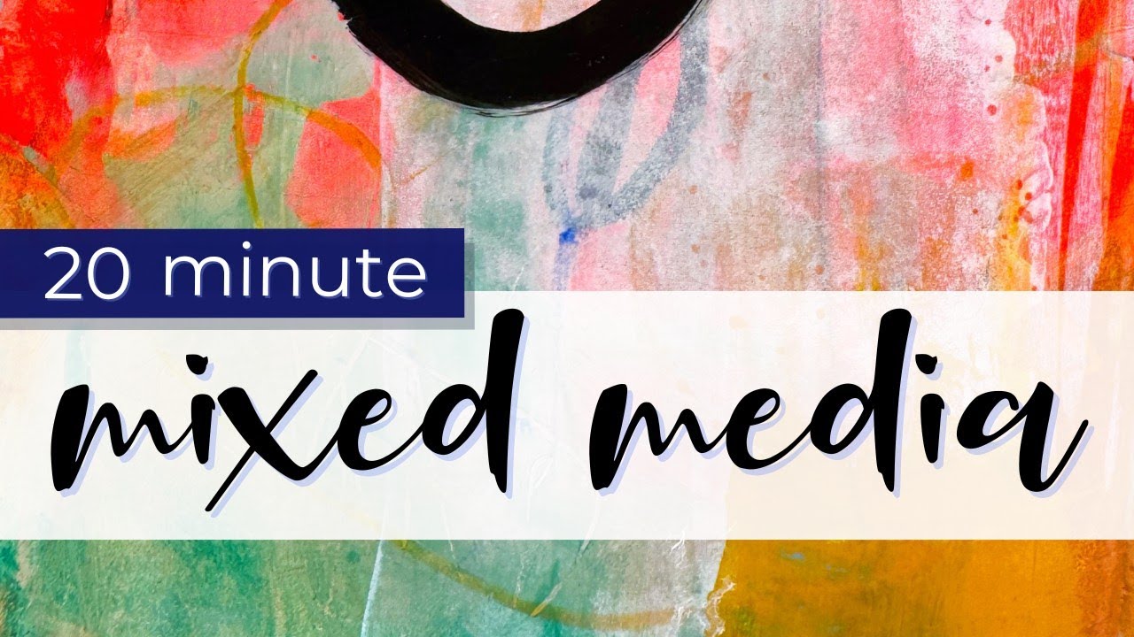 Mixed media art in 20 minutes or less! #realtime #collage #abstract #arttutorial