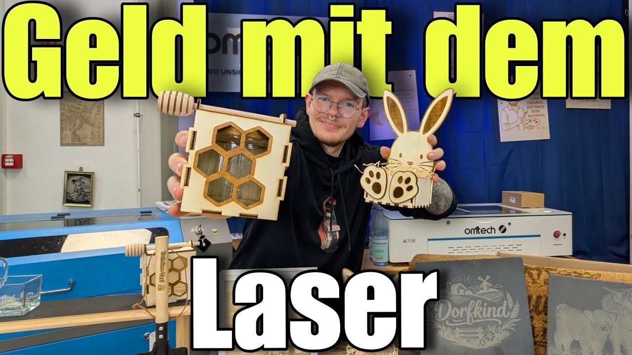 Geld mit dem Laser im Hofladen? 6 kreative Projekte OMTech 747 & Polar