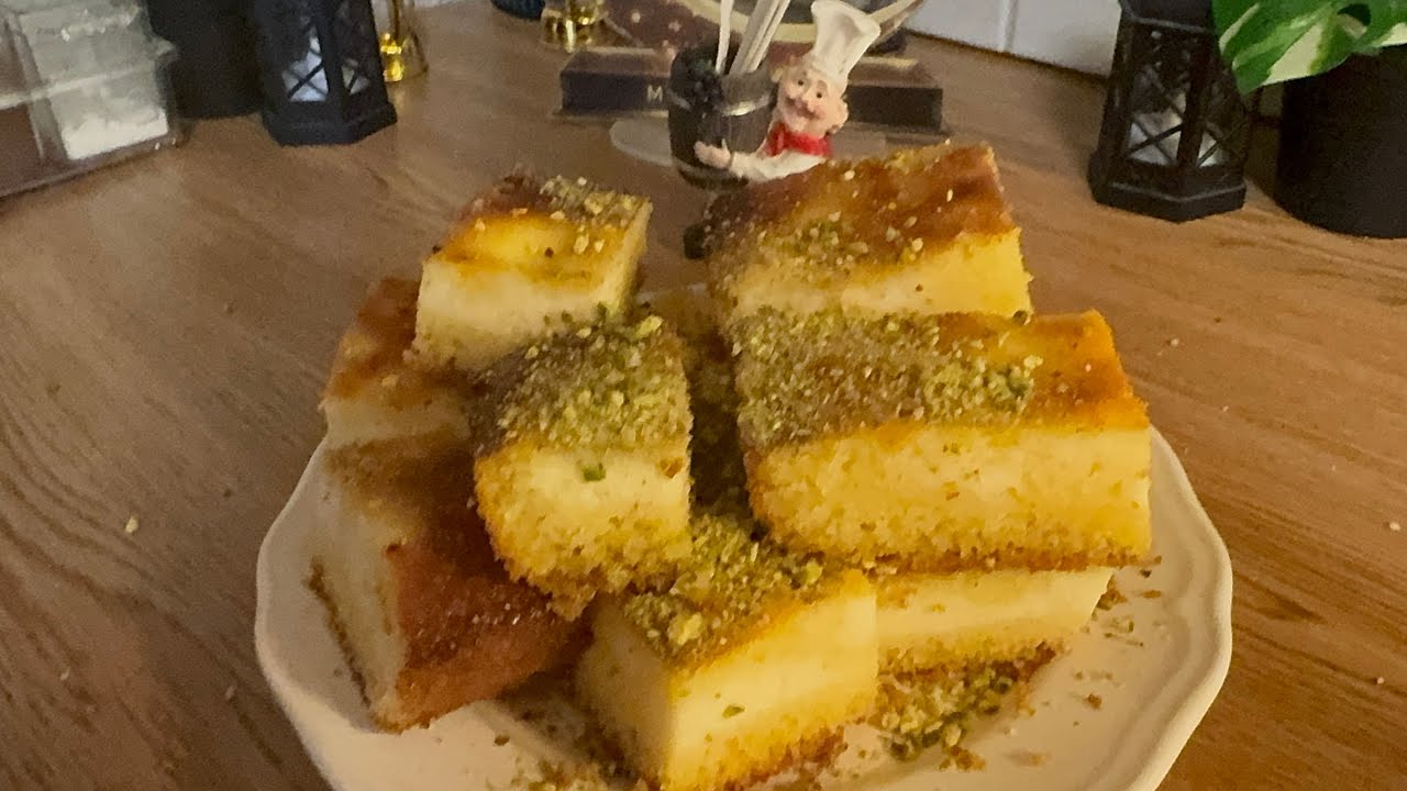 بسبوسة بالقشطة للسهرة الرمضانية 