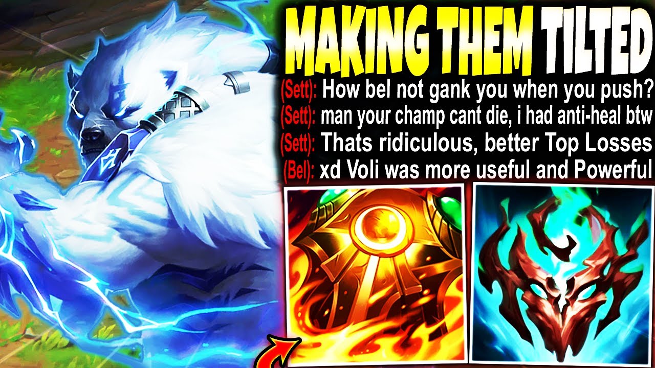 Volibear making them tilted while tanking and doing all the damage non-stop!!