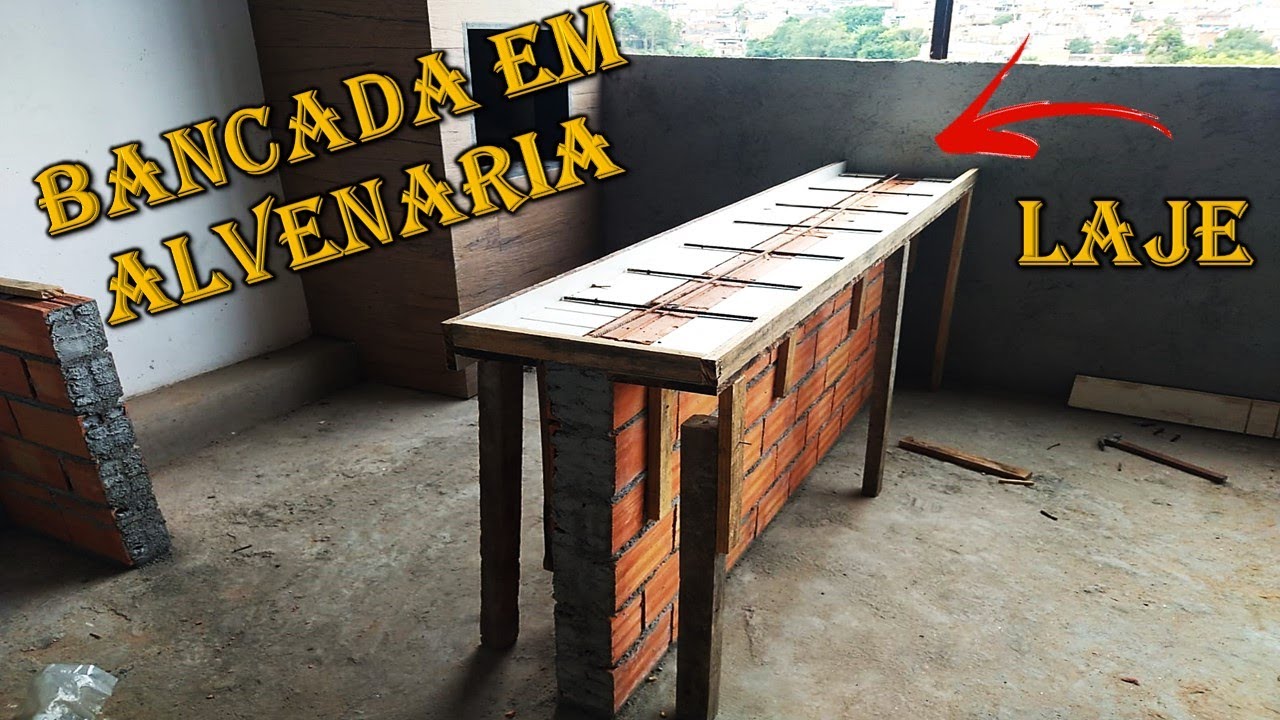 COMO FAZER A LAJE DA BANCADA EM ALVENARIA