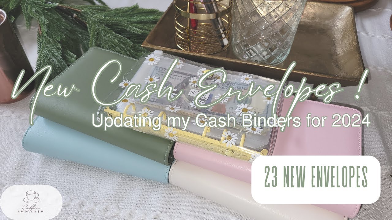 Setting up my 2024 CASH ENVELOPE CATEGORIES + BINDERS | SAVINGS CHALLANGES | Coffee & Cash