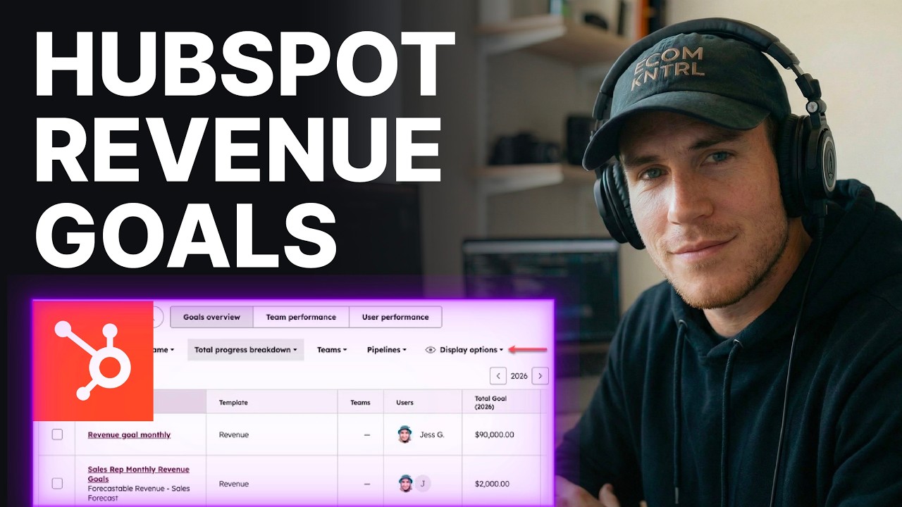 How to Create and Monitor Revenue Goals in HubSpot (2026) | Step-by-Step