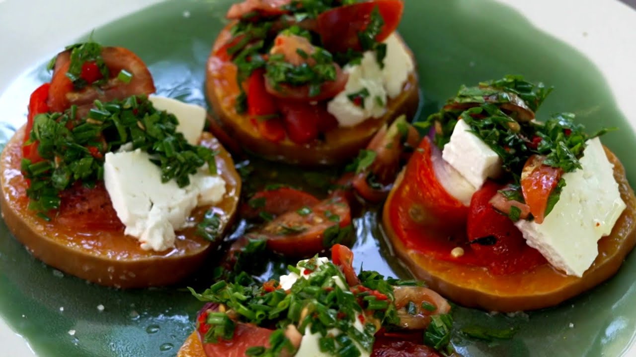 Gastronomie : courge rôtie et fromage frais