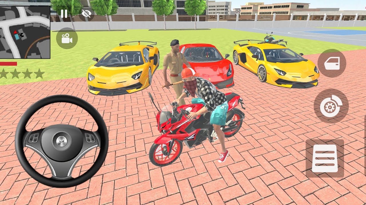 😯Indian Theft Aura simulator ll Franklin ordered by 1️⃣ Red supar car ll and 2️⃣ yellow 🟡 car #aura 