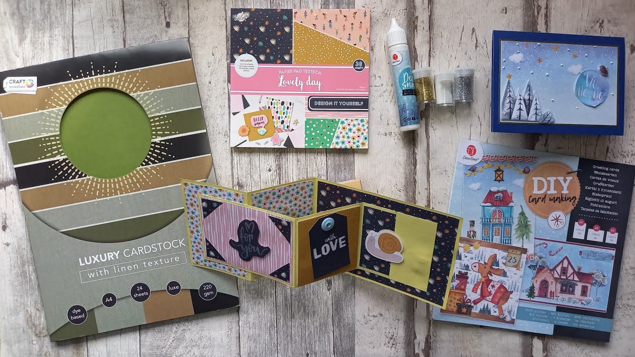 Großer Action Haul - Papier, Weihnachten, Stifte & Co - Karten basteln mit Double-Z-Fold Karte