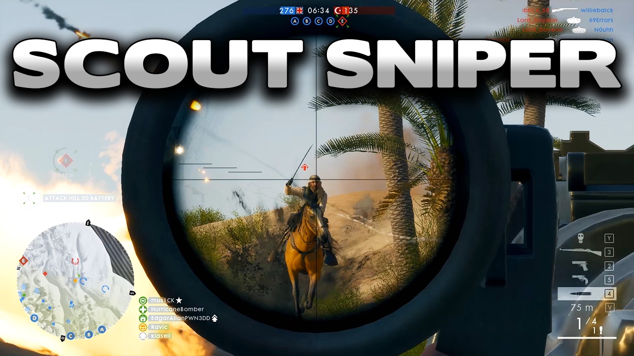 Battlefield 1 Bolt Action Satisfaction - SMLE MKIII, M1903