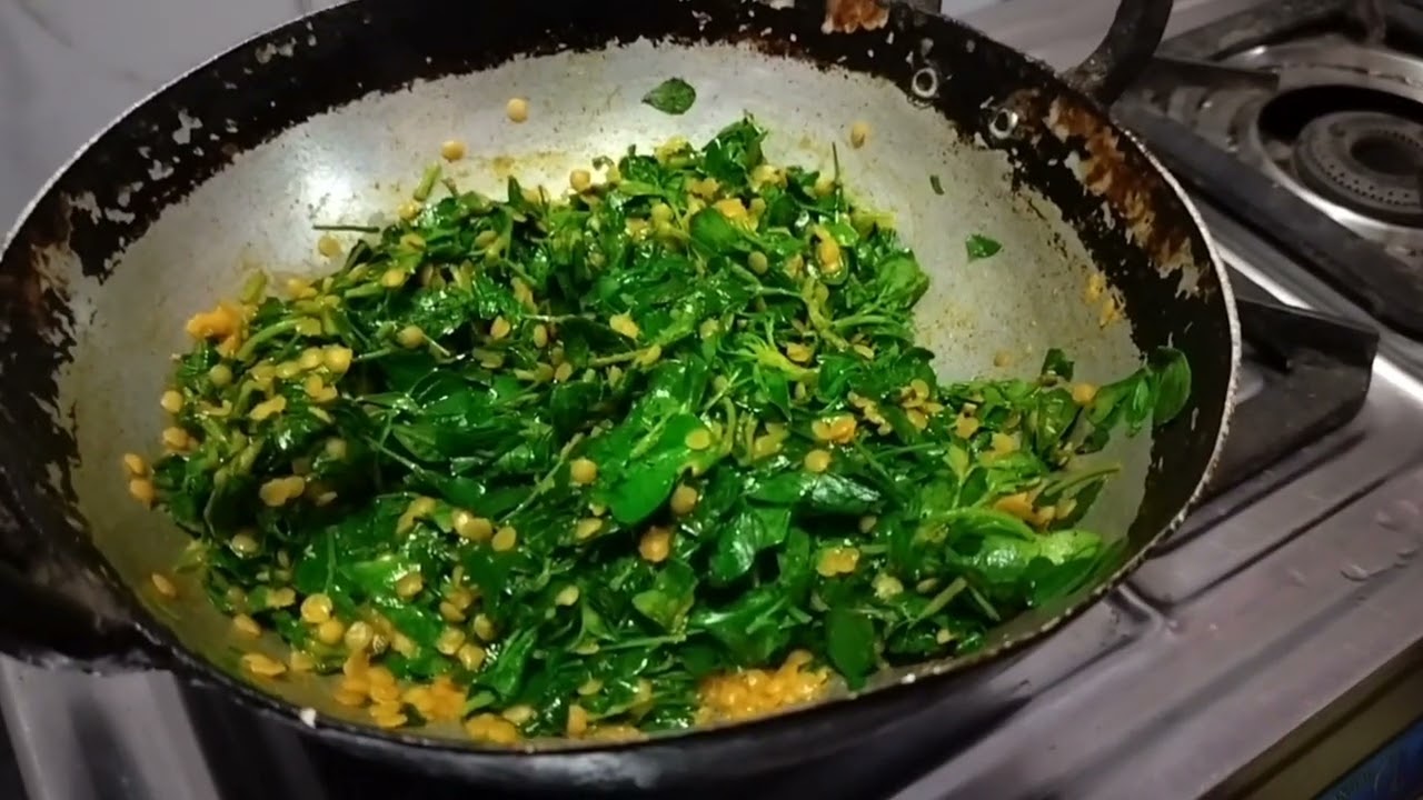 Methi with Masoor dal 