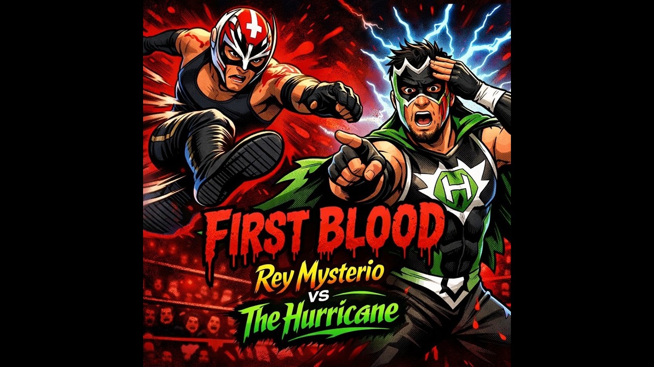 Rey Mysterio vs The Hurricane – First Blood WAR! 🩸 Who Bled First?!