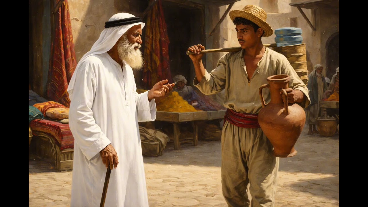 الشيخ الوقور وبائع الماء قصه وعبره تشوقي وحكمه#اكسبلور #ذكاء_اصطناعي 