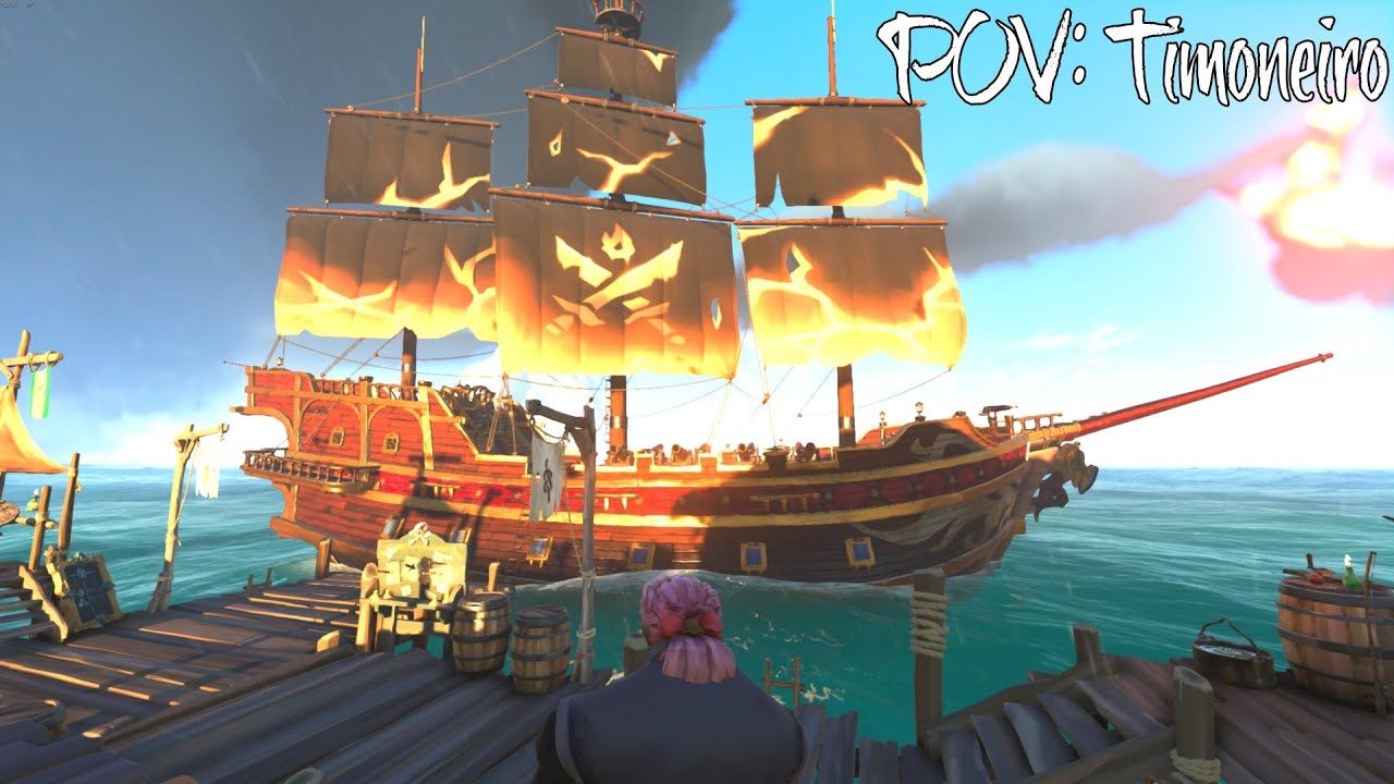 Sea Of Thieves - Ampulheta de Galeão atrás da maldição fantasma