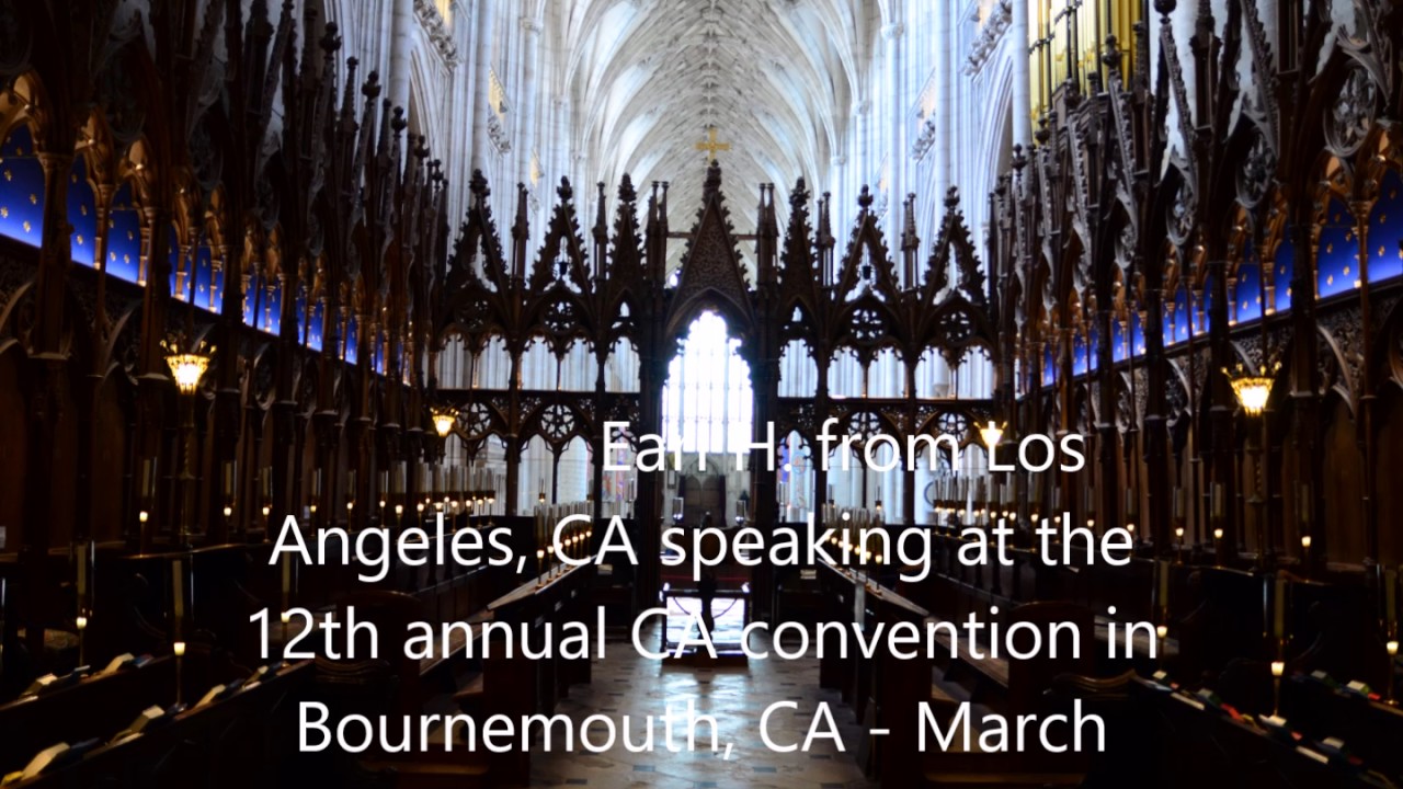 Earl H  speaking at the 12th annual CA convention in Bournemouth   March 27th 2004